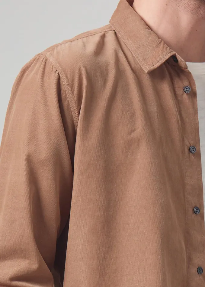 Citizens Of Humanity Rework Shirt Corduroy In Sahara Men Shirts
