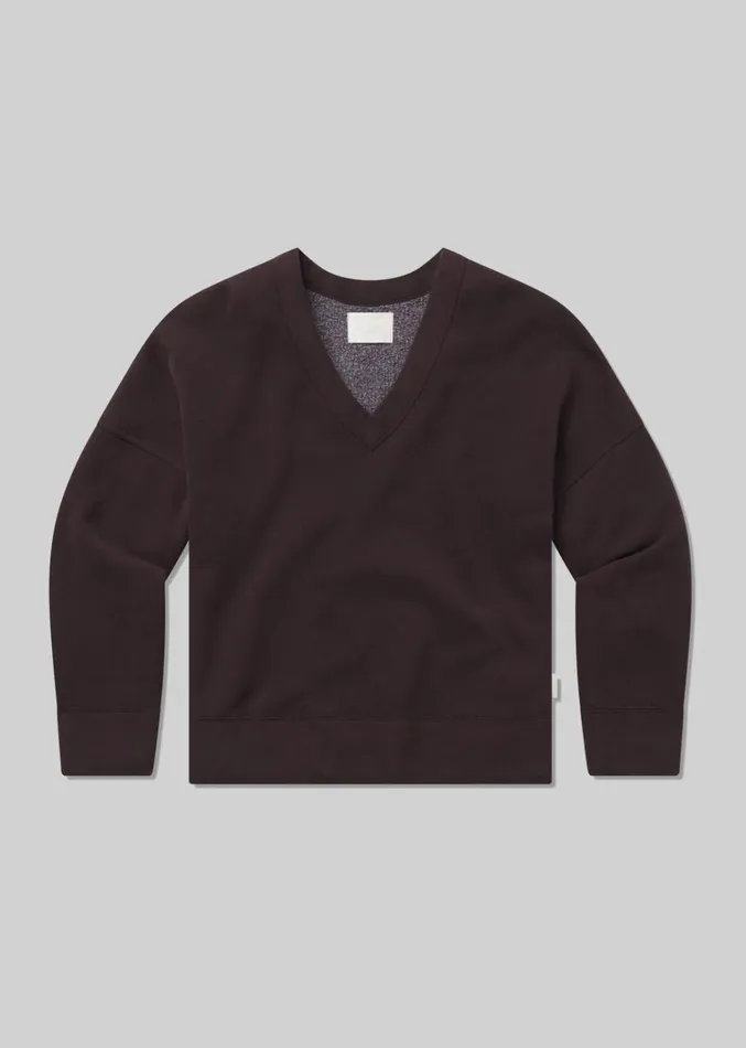 Citizens Of Humanity Ronan V Neck In Clove Women Tops