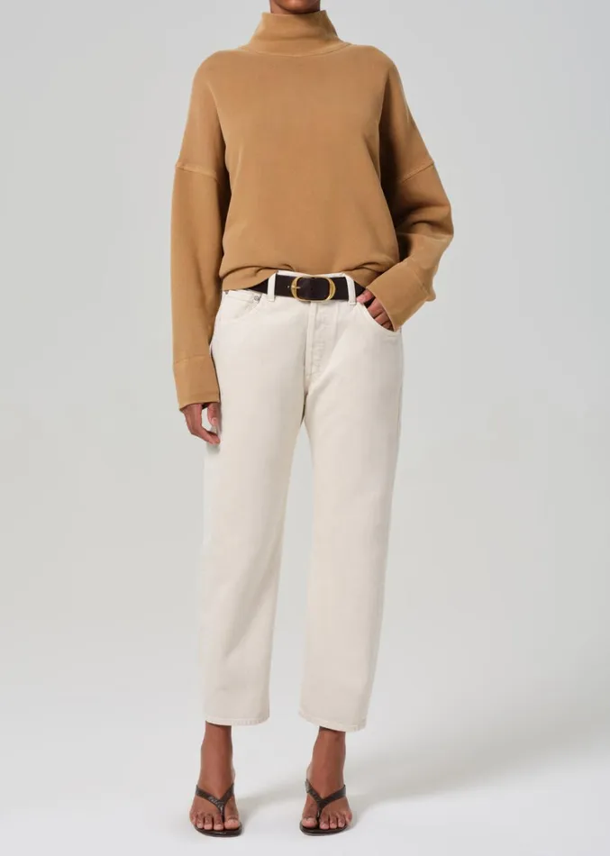 Citizens Of Humanity Winslow Cropped Boyfriend In Almondette Women Petite