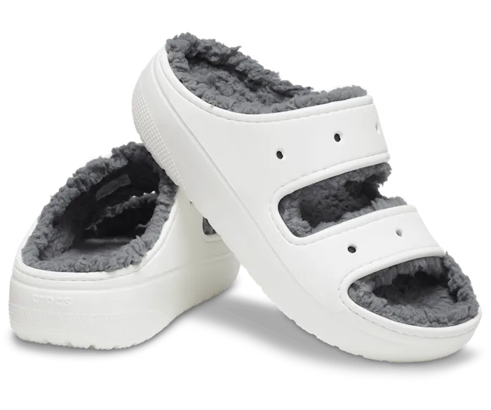 Classic Cozzzy Sandal White Men Crocs Slides