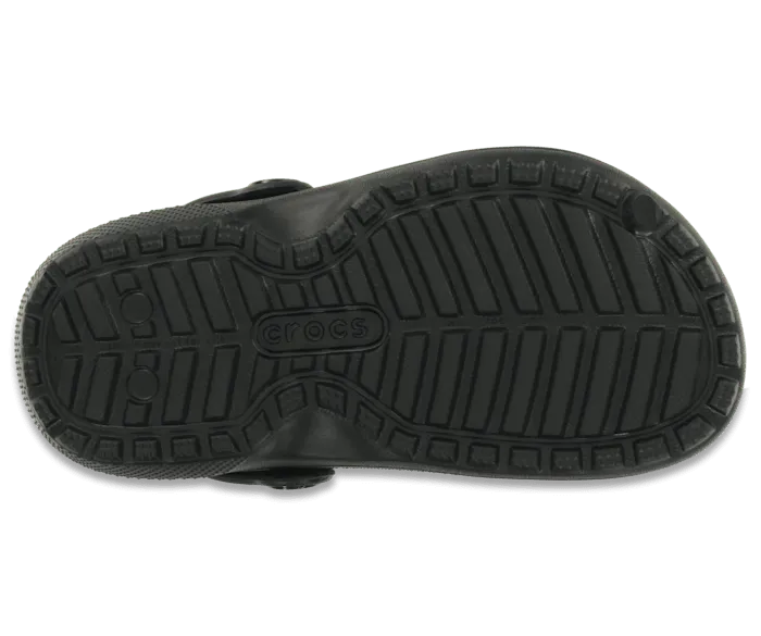 Classic Lined Clog Black Black Kids Crocs Clogs