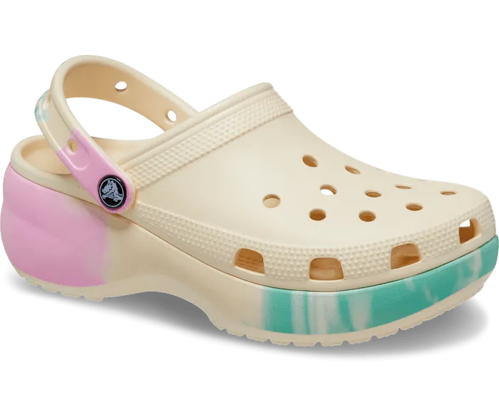 Classic Platform Ombre Clog Vanillamulti Women Crocs Platforms 038 Wedges