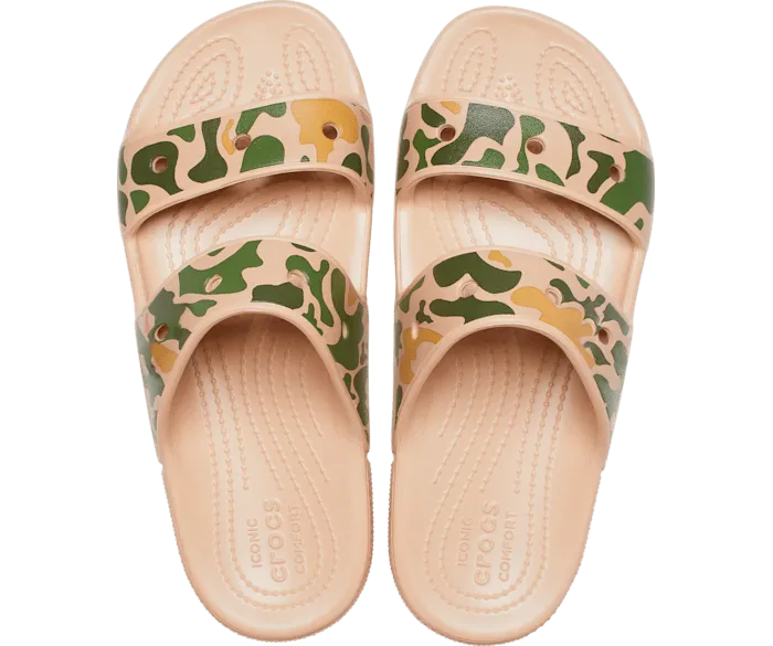 Classic Printed Camo Sandal Chai Tan Women Crocs Sandals