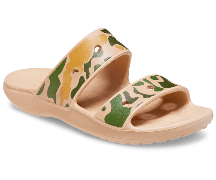 Classic Printed Camo Sandal Chai Tan Women Crocs Sandals