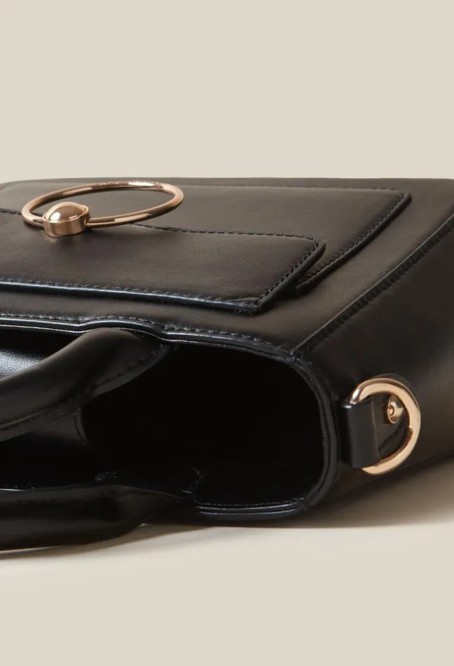 Claudie Pierlot Anouck Smooth Leather Chain Bag Black Women Crossbody Bags Claudie Pierlot Anouck Smooth Leather Chain Bag Black Women Crossbody Bags