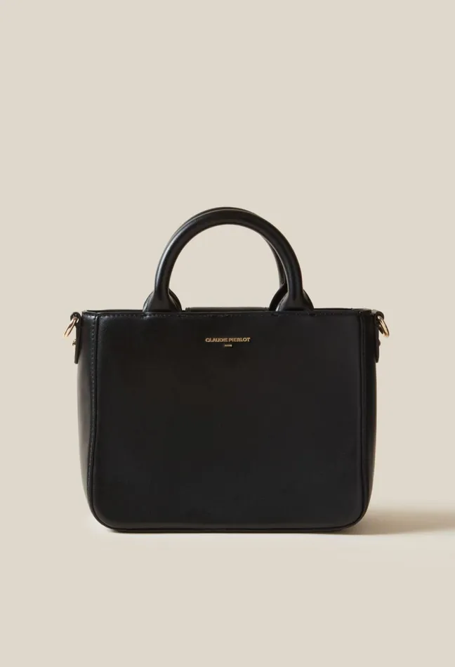 Claudie Pierlot Anouck Smooth Leather Chain Bag Black Women Crossbody Bags Claudie Pierlot Anouck Smooth Leather Chain Bag Black Women Crossbody Bags