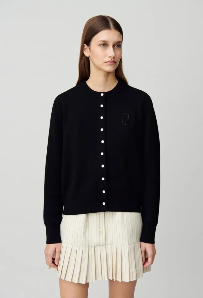 Claudie Pierlot Buttoned Cardigan Black Women Knitwear And Cardigans