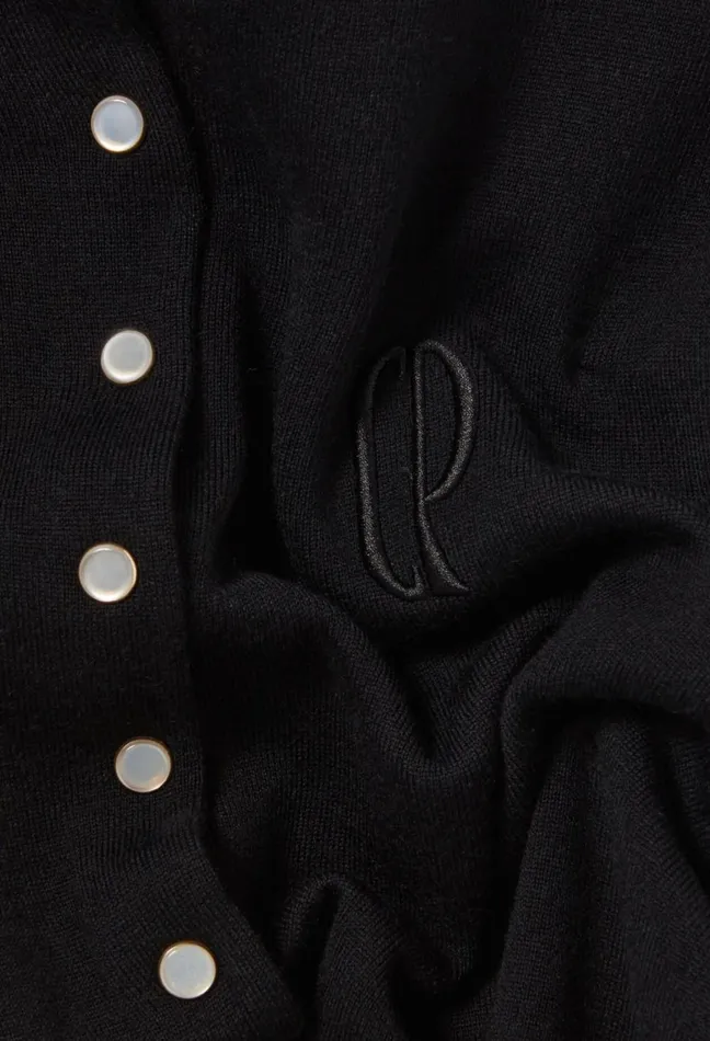 Claudie Pierlot Buttoned Cardigan Black Women Knitwear And Cardigans