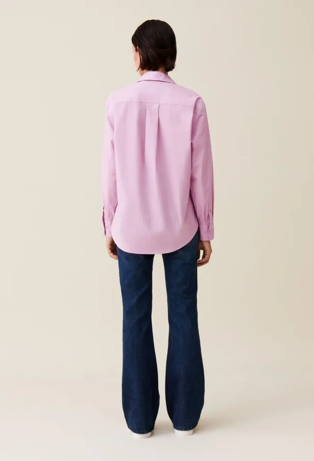 Claudie Pierlot Buttoned Shirt Pale Pink Women Tops And Shirts Claudie Pierlot Buttoned Shirt Pale Pink Women Tops And Shirts