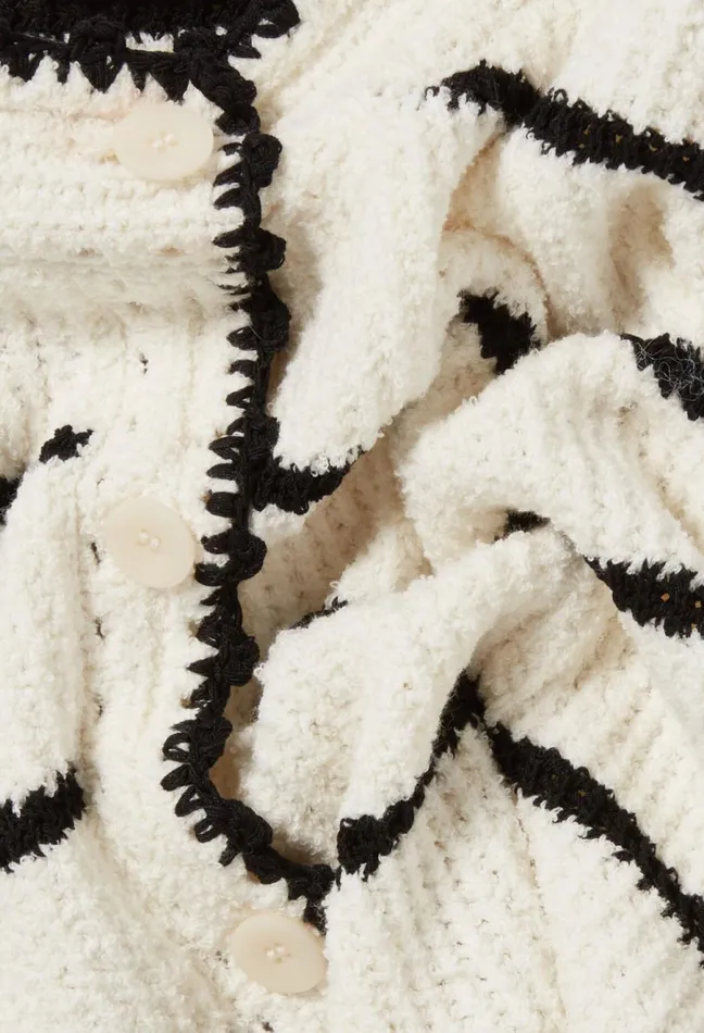 Claudie Pierlot Fine Knit Striped Cardigan Dualcolor Women Knitwear And Cardigans Claudie Pierlot Fine Knit Striped Cardigan Dualcolor Women Knitwear And Cardigans