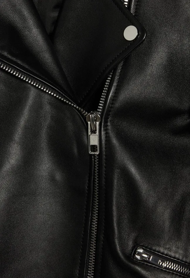 Claudie Pierlot Leather Jacket Black Women Jackets