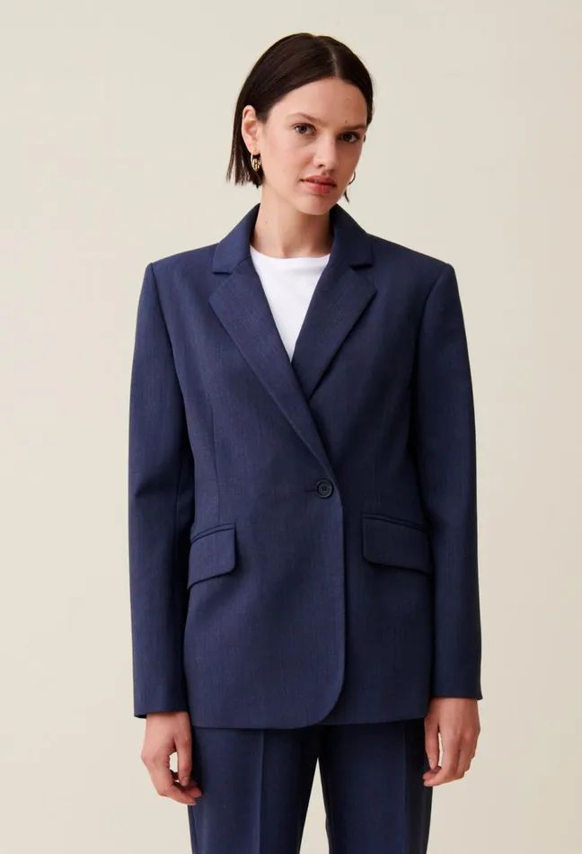 Claudie Pierlot Navy DoubleBreasted Blazer China Blue Women Blazers Claudie Pierlot Navy DoubleBreasted Blazer China Blue Women Blazers