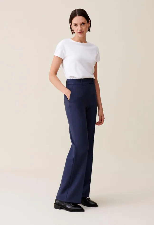 Claudie Pierlot Navy Wool Suit Trousers China Blue Women Jeans And Trousers Claudie Pierlot Navy Wool Suit Trousers China Blue Women Jeans And Trousers