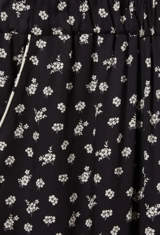 Claudie Pierlot WideLeg Fluid Print Trousers Dark Print Women Jeans And Trousers Claudie Pierlot WideLeg Fluid Print Trousers Dark Print Women Jeans And Trousers
