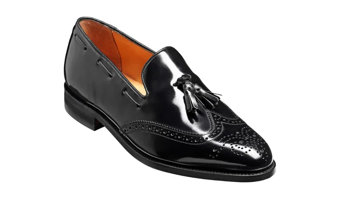 Clive 8211 Black HiShine Men Barker Shoes Mens Loafers