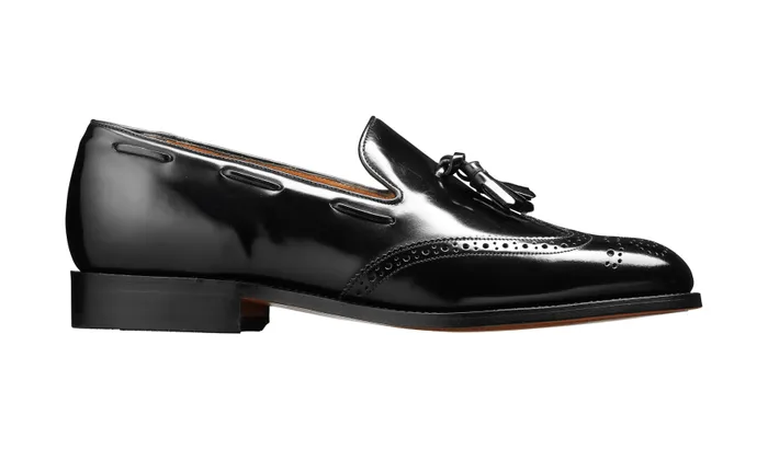 Clive 8211 Black HiShine Men Barker Shoes Mens Loafers
