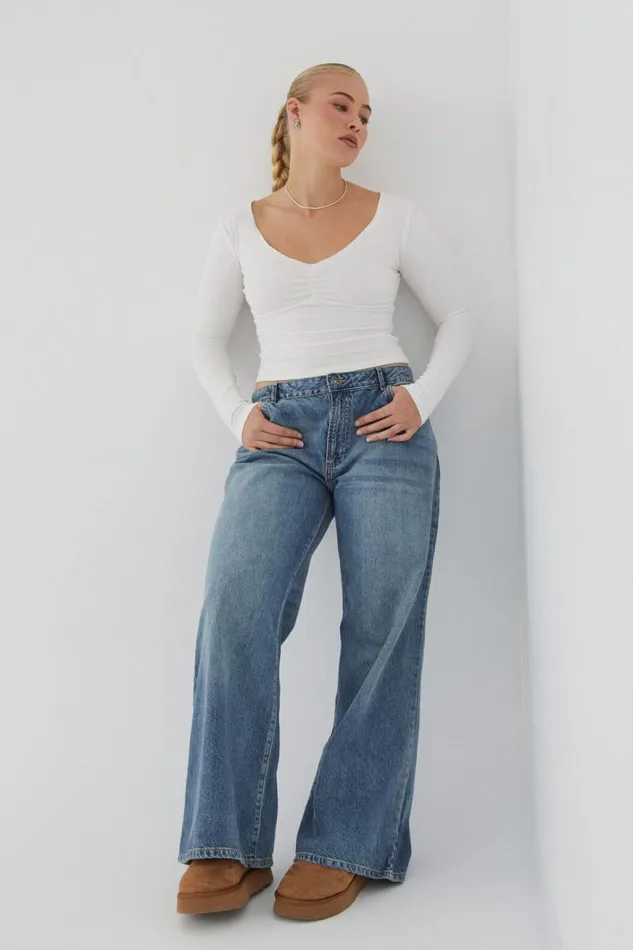 Clothing Supr Long Sleeve Tops Audrey Long Sleeve Top Summer White