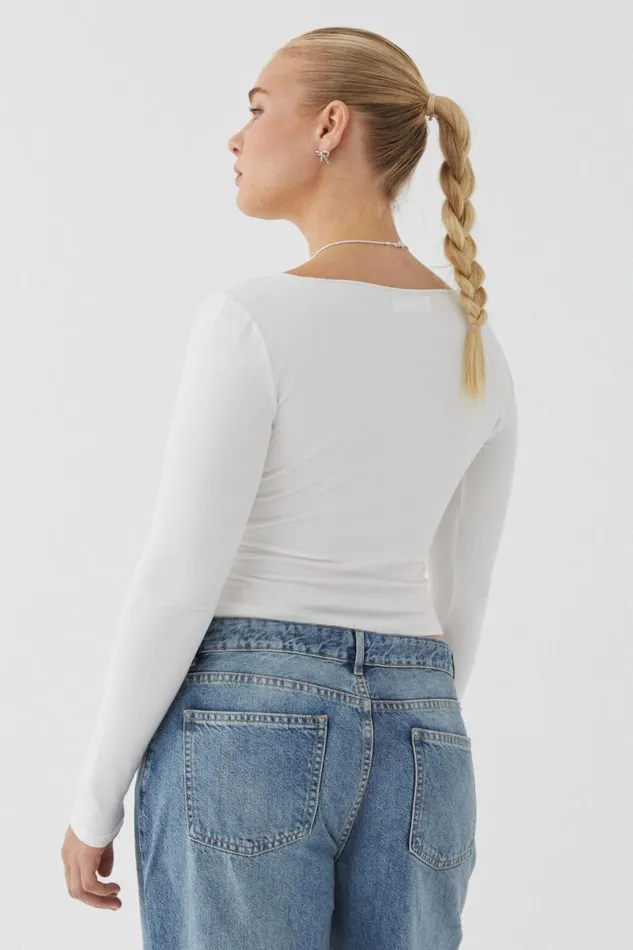 Clothing Supr Long Sleeve Tops Audrey Long Sleeve Top Summer White