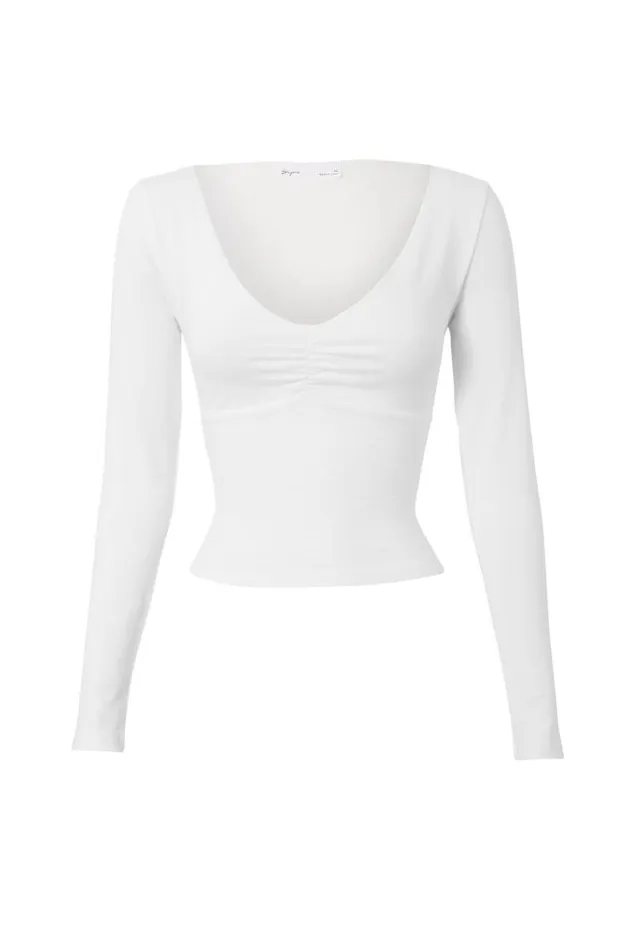 Clothing Supr Long Sleeve Tops Audrey Long Sleeve Top Summer White