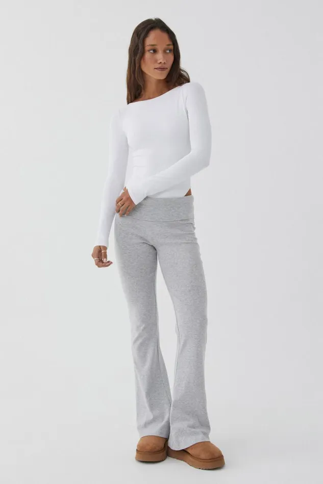 Clothing Supr Luxe Essentials Luxe Backless Long Sleeve Bodysuit White