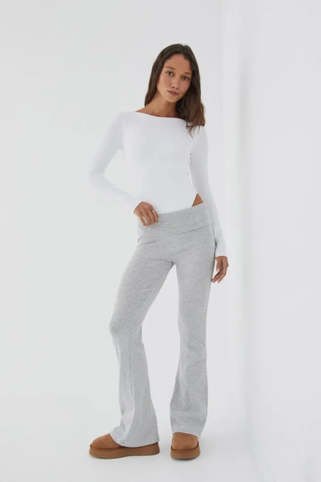 Clothing Supr Luxe Essentials Luxe Backless Long Sleeve Bodysuit White