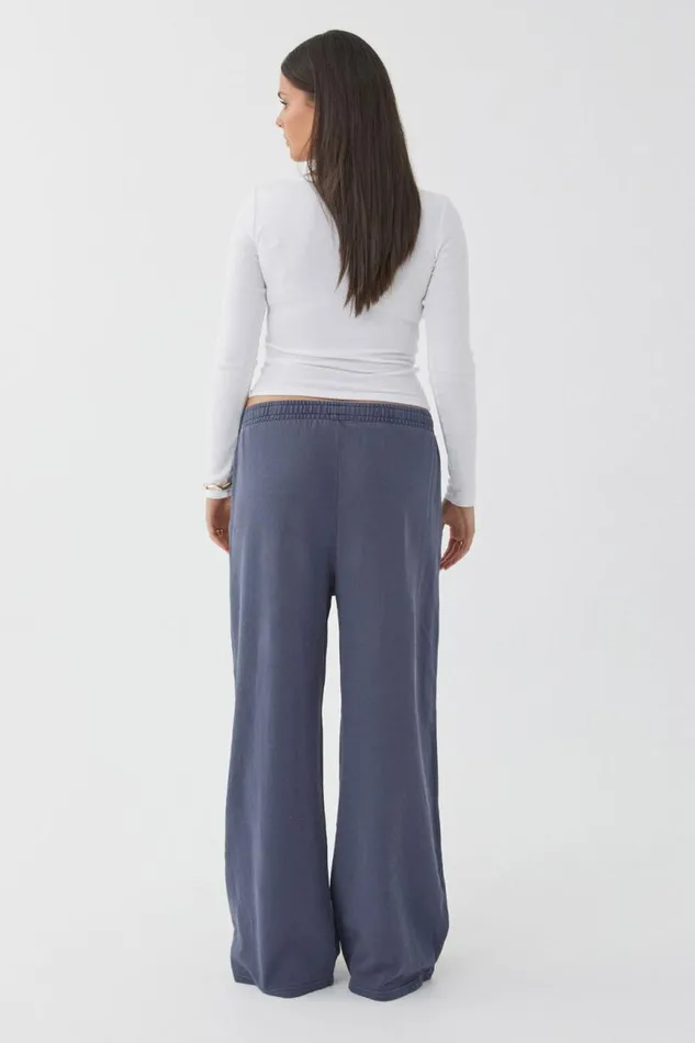 Clothing Supr Pants Pintuck Wide Leg Pant Washed Weekend Blue