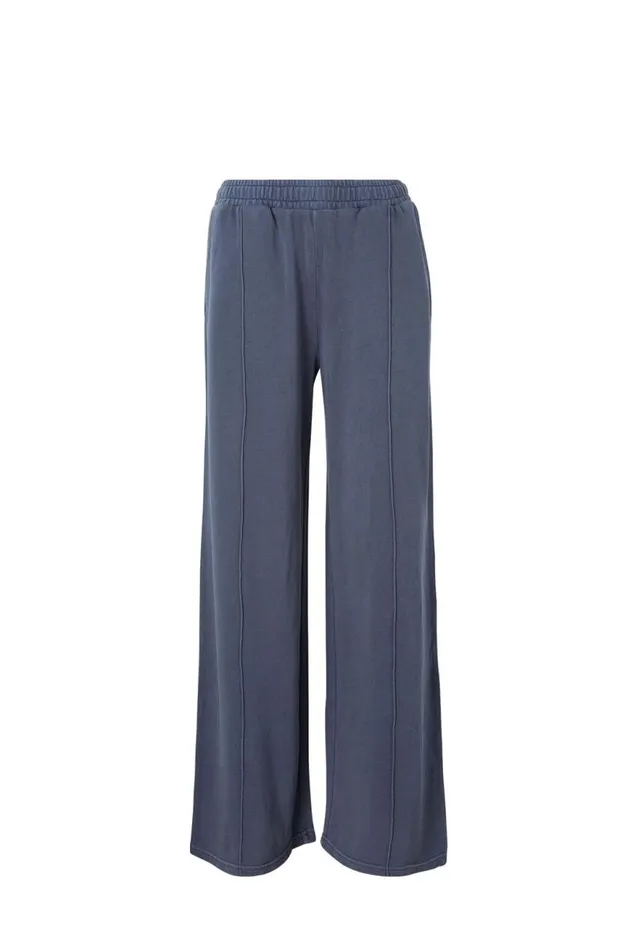 Clothing Supr Pants Pintuck Wide Leg Pant Washed Weekend Blue
