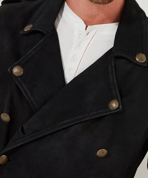 Coats and Jackets Joebrowns Apparel Longline Military Jacket Black Coats and Jackets Joebrowns Apparel Longline Military Jacket Black