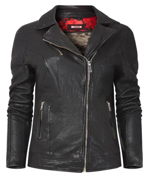 Coats and Jackets Joebrowns Apparel The Forever Black Leather Jacket Black