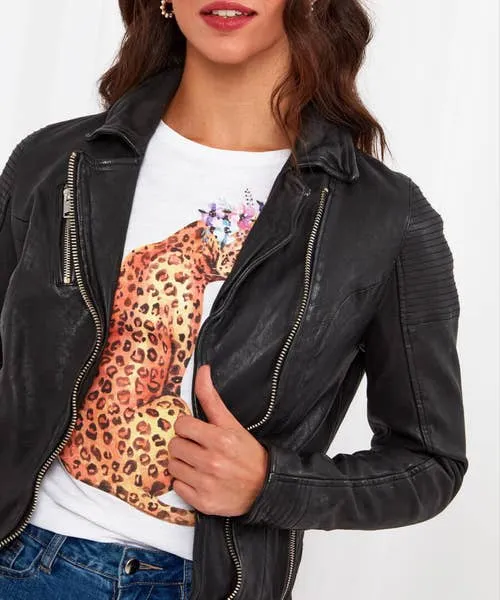 Coats and Jackets Joebrowns Apparel The Forever Black Leather Jacket Black