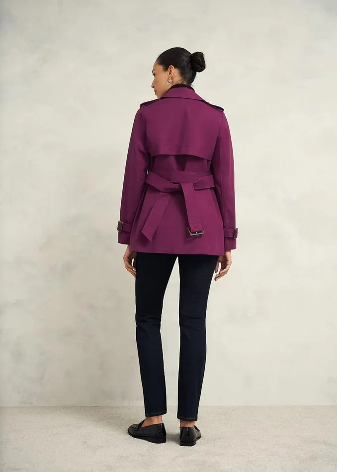 Coats and Jackets Women HOBBS Adalee Trench Coat Warm Plum