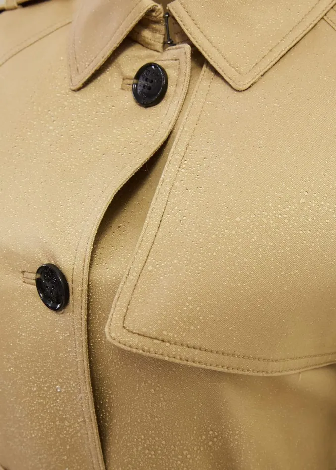 Coats and Jackets Women HOBBS Hallie Shower Resistant Trench Coat Fawn Beige