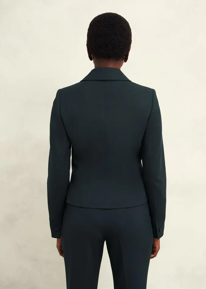 Coats and Jackets Women HOBBS Linda Fitted Jacket Deep Pine Green