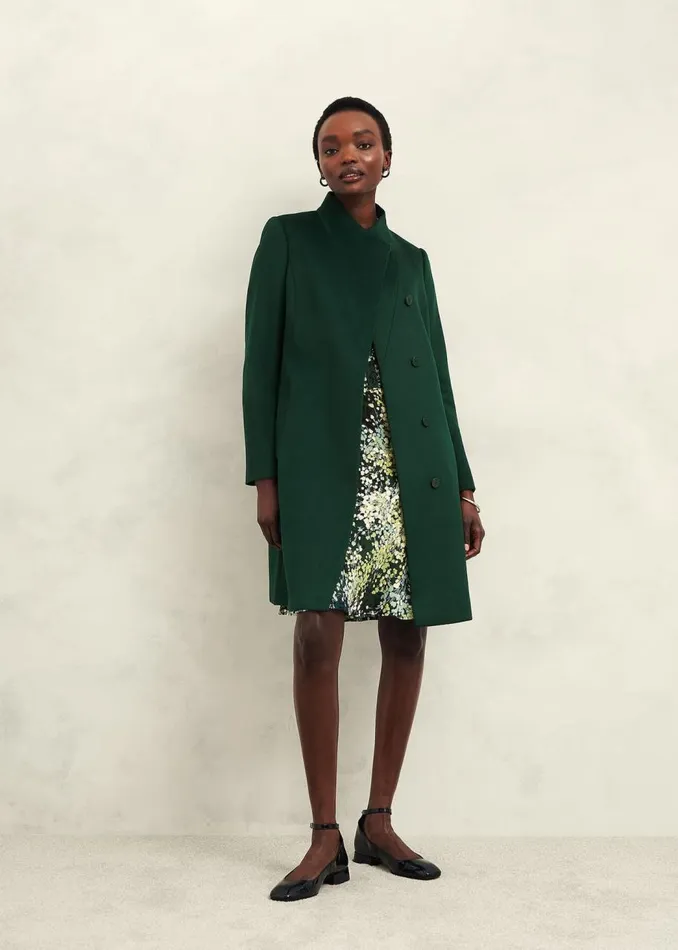 Coats and Jackets Women HOBBS Marissa Wool Coat Bay Green