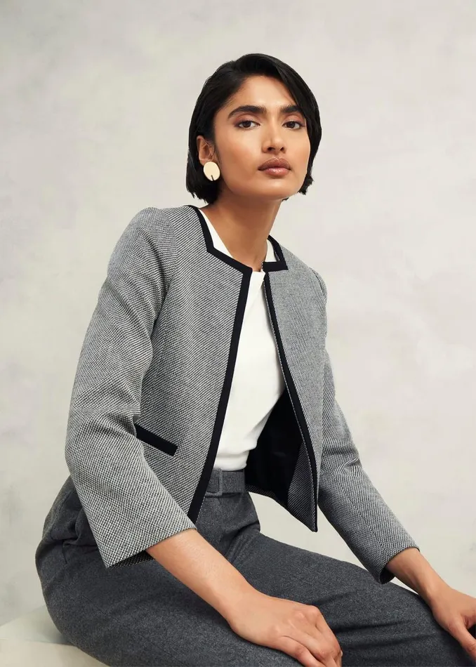 Coats and Jackets Women HOBBS Nyra Jacket Black Ivory