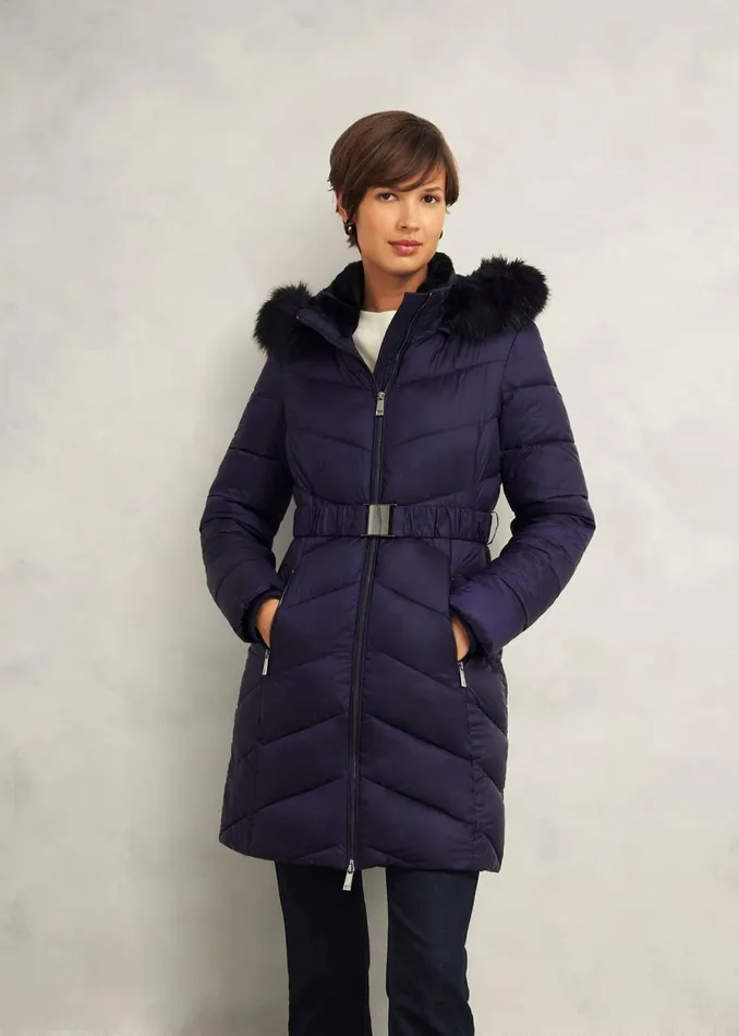 Coats and Jackets Women HOBBS Petite Alis Puffer Navy