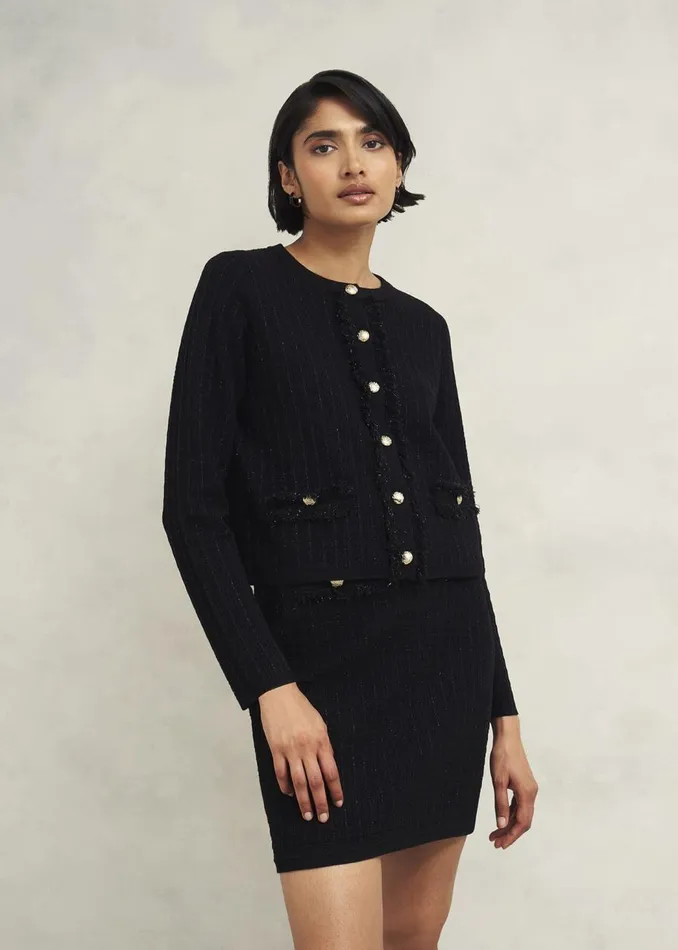 Coats and Jackets Women HOBBS Sairey Knitted Jacket Black