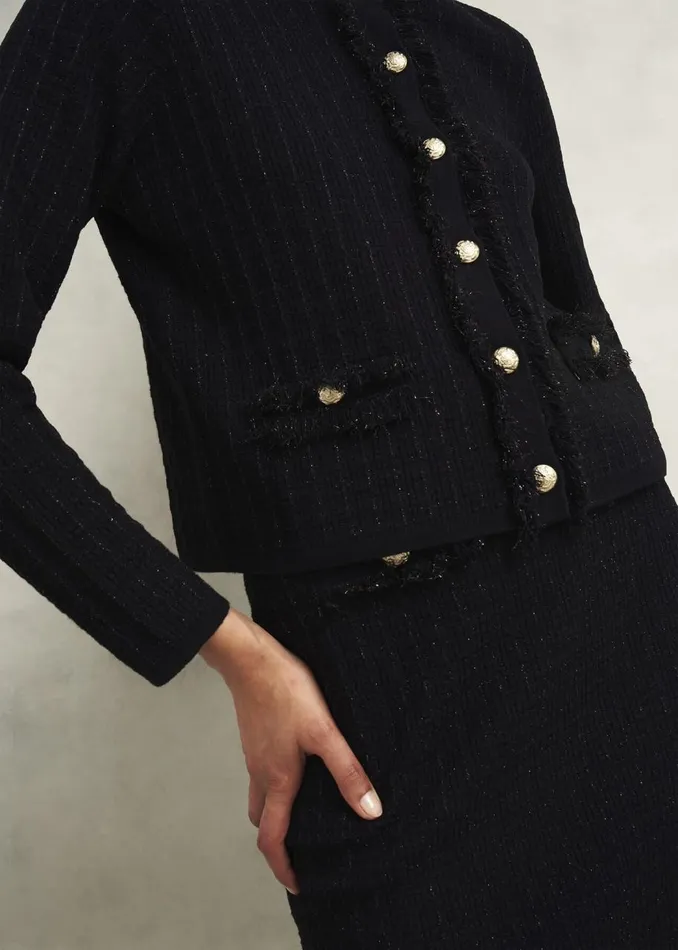 Coats and Jackets Women HOBBS Sairey Knitted Jacket Black
