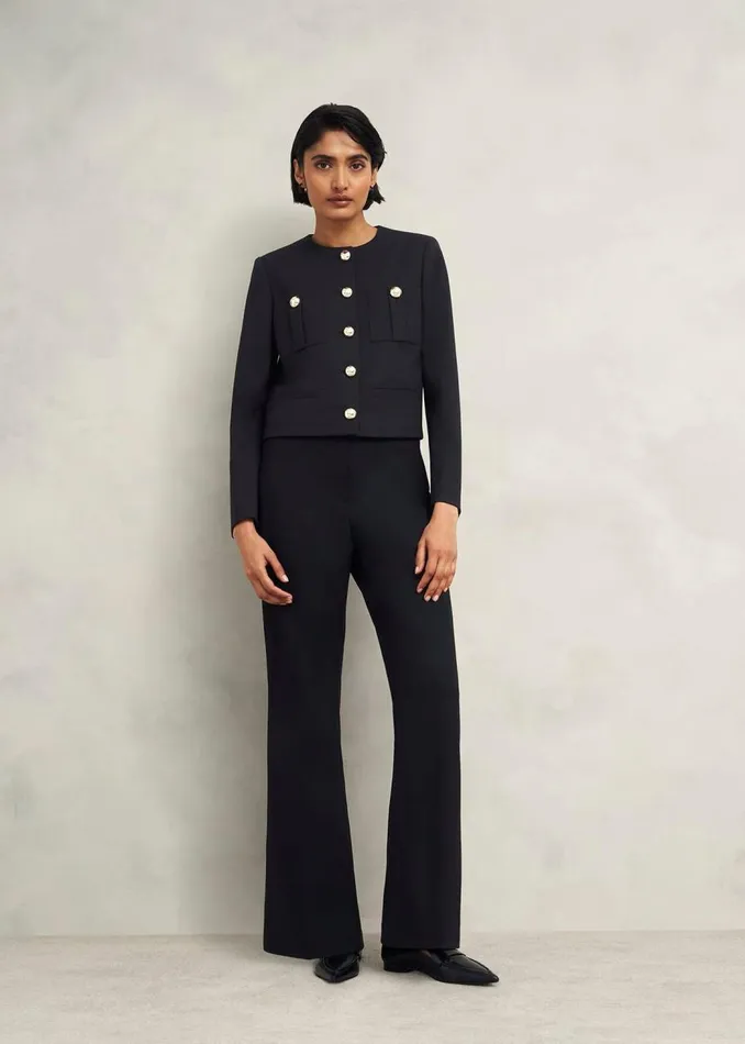 Coats and Jackets Women HOBBS Sinclair Jacket With Wool Black