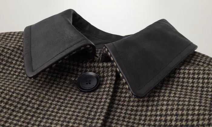 Coats and Parkas Women Belstaff Steel Jacket Burnt Oak Houndstooth