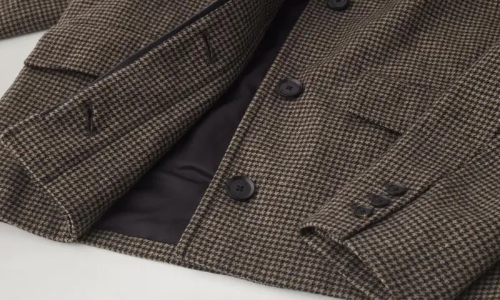 Coats and Parkas Women Belstaff Steel Jacket Burnt Oak Houndstooth