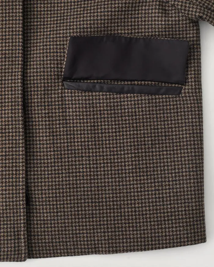 Coats and Parkas Women Belstaff Steel Jacket Burnt Oak Houndstooth