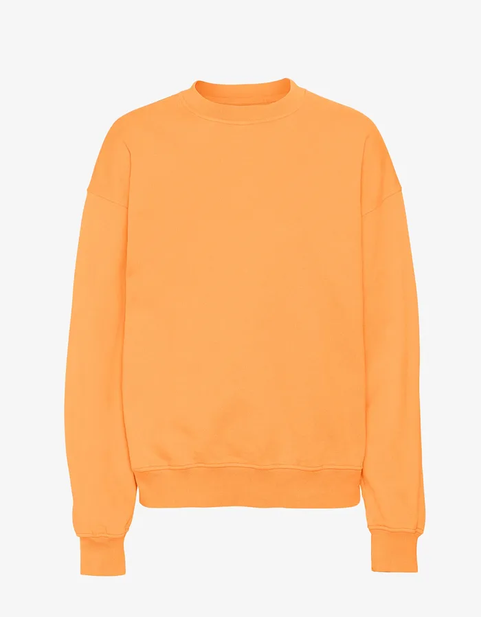 Colorfulstandard Crewneck Sweatshirts Men Organic Oversized Crew 8211 Sandstone Orange