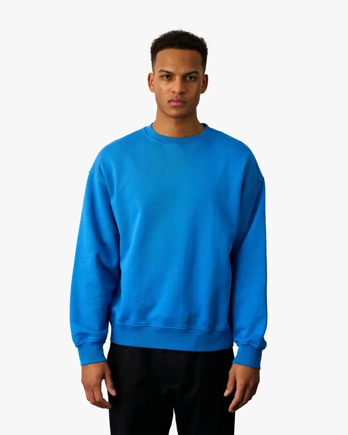 Colorfulstandard Crewneck Sweatshirts Men Organic Oversized Crew 8211 Sandstone Orange