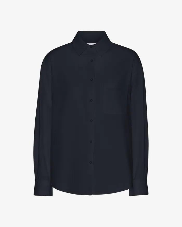 Colorfulstandard Shirts Women Organic Oversized Shirt 8211 Navy Blue