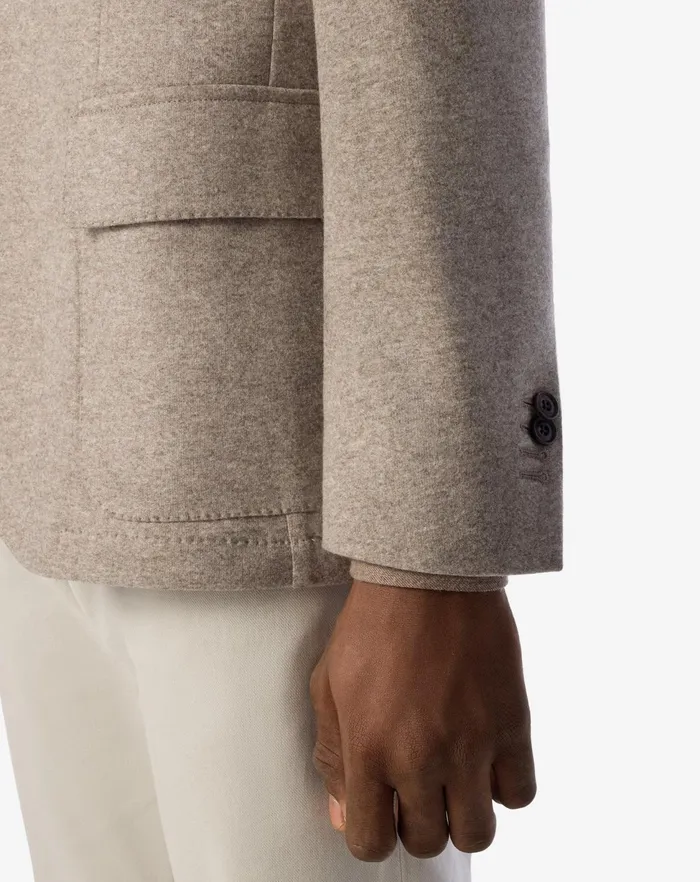 Corneliani Jackets Beige Wool Jersey Jacket For Men 8211 Men