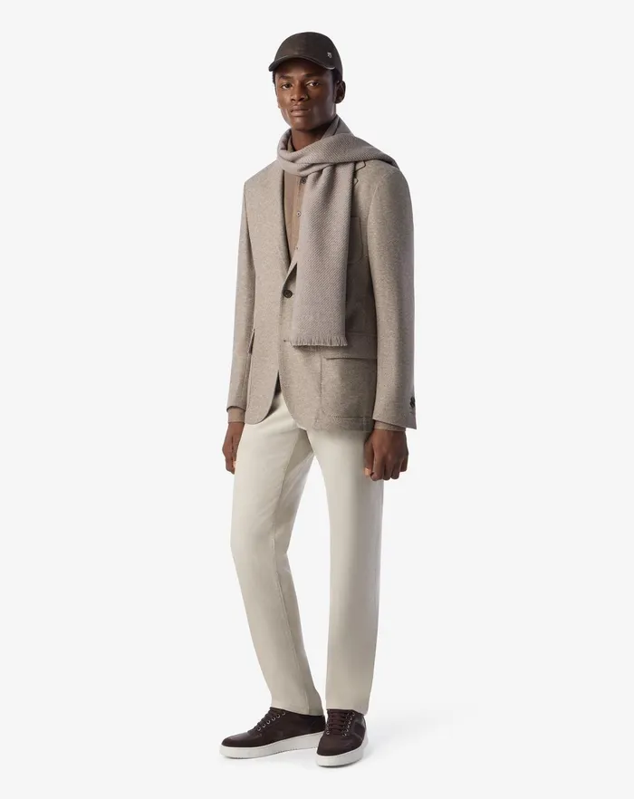 Corneliani Jackets Beige Wool Jersey Jacket For Men 8211 Men