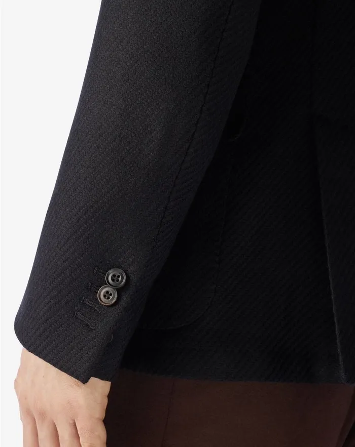 Corneliani Jackets Black Jerseylike Wool Jacket For Men 8211 Men