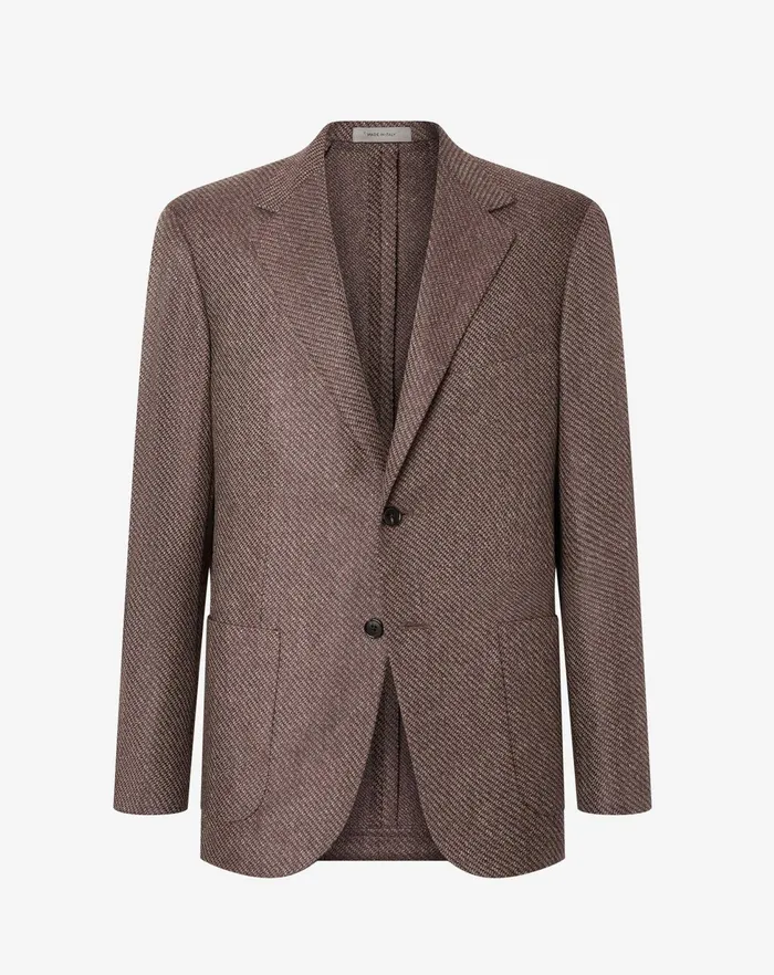 Corneliani Jackets Brown Combed Wool Jacket For Men 8211 Men