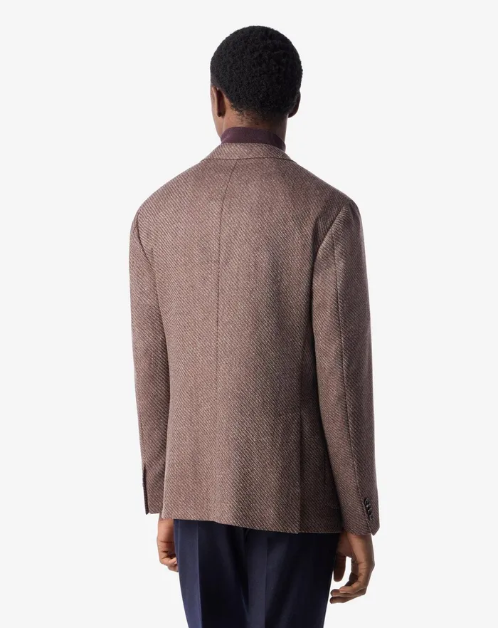 Corneliani Jackets Brown Combed Wool Jacket For Men 8211 Men
